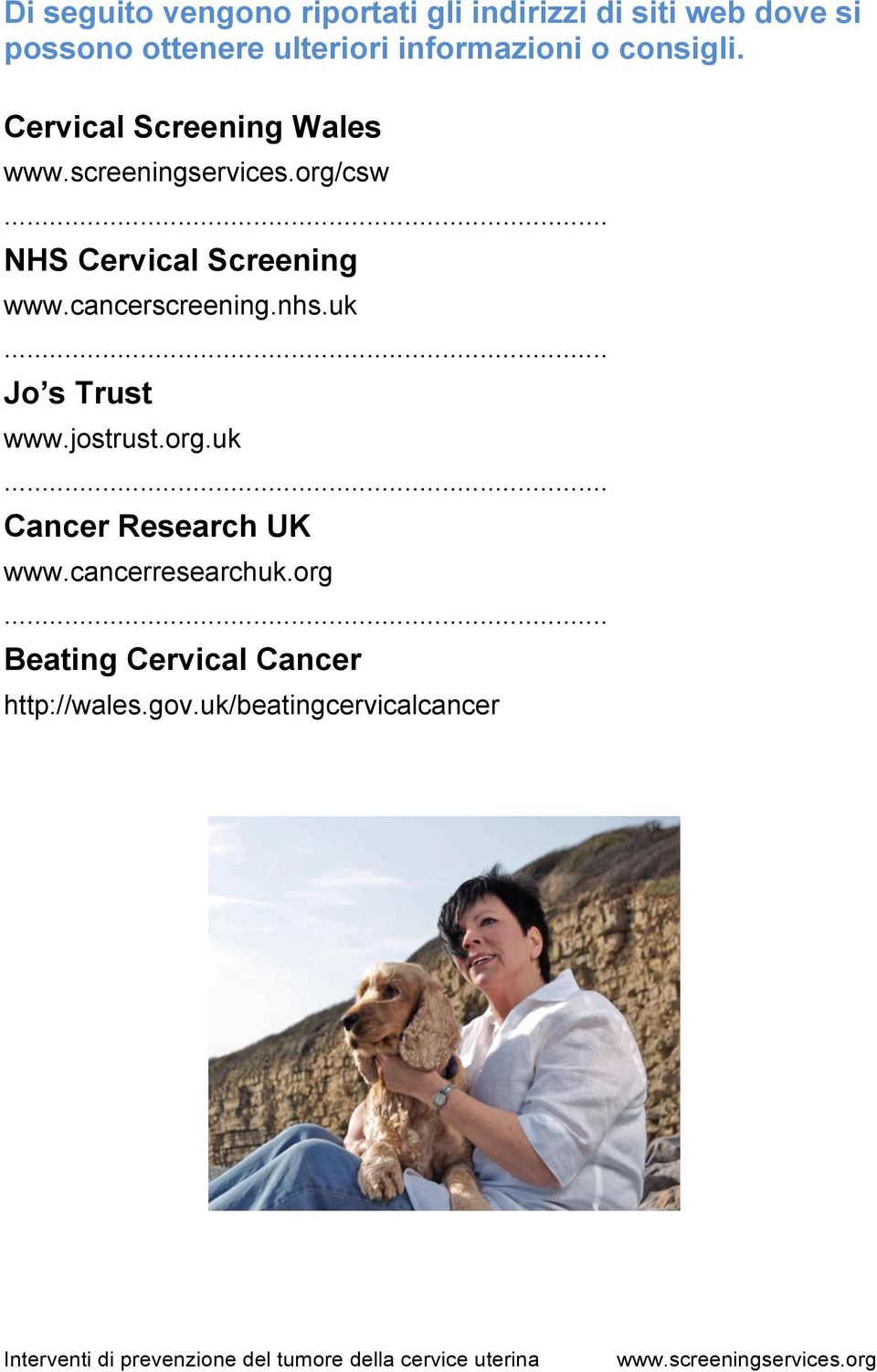 Cervical Screening Wales /csw NHS Cervical Screening www.cancerscreening.nhs.