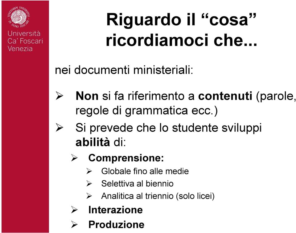 regole di grammatica ecc.