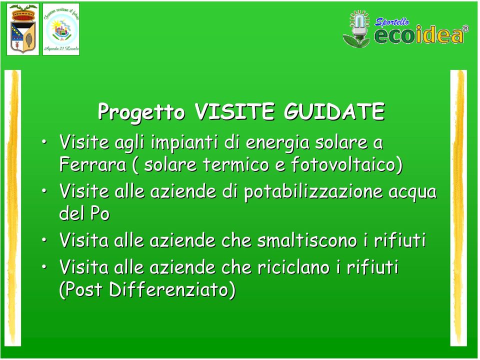 potabilizzazione acqua del Po Visita alle aziende che smaltiscono i