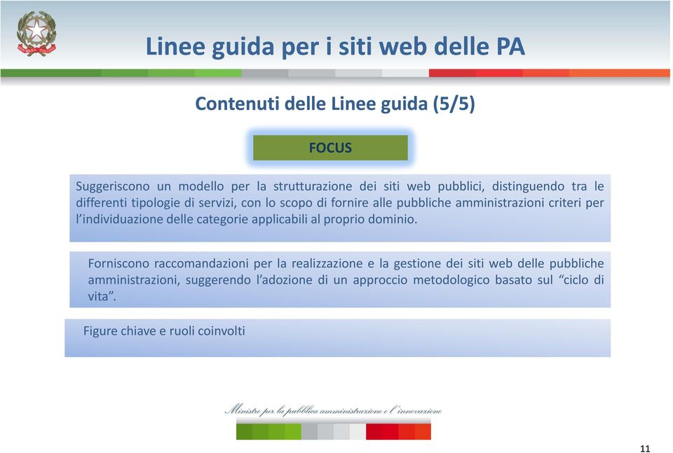 categorie applicabili al proprio dominio.