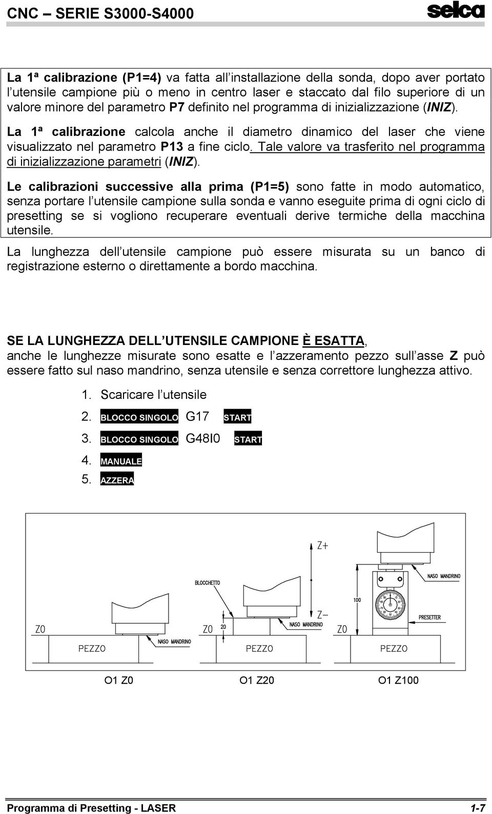 Tale valore va trasferito nel programma di inizializzazione parametri (INIZ).