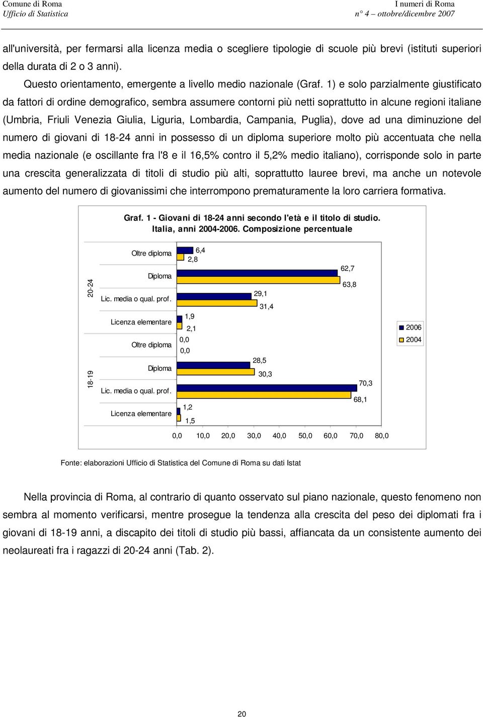 1) e solo parzialmente giustificato da fattori di ordine demografico, sembra assumere contorni più netti soprattutto in alcune regioni italiane (Umbria, Friuli Venezia Giulia, Liguria, Lombardia,