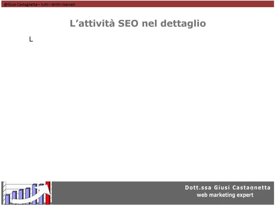 La fase strategia SEO: la scelta delle keyword Questa fase è fondamentale, qualunque attività SEO risulta essere priva di senso se non viene effettuata prima un analisi accurata delle parole chiave