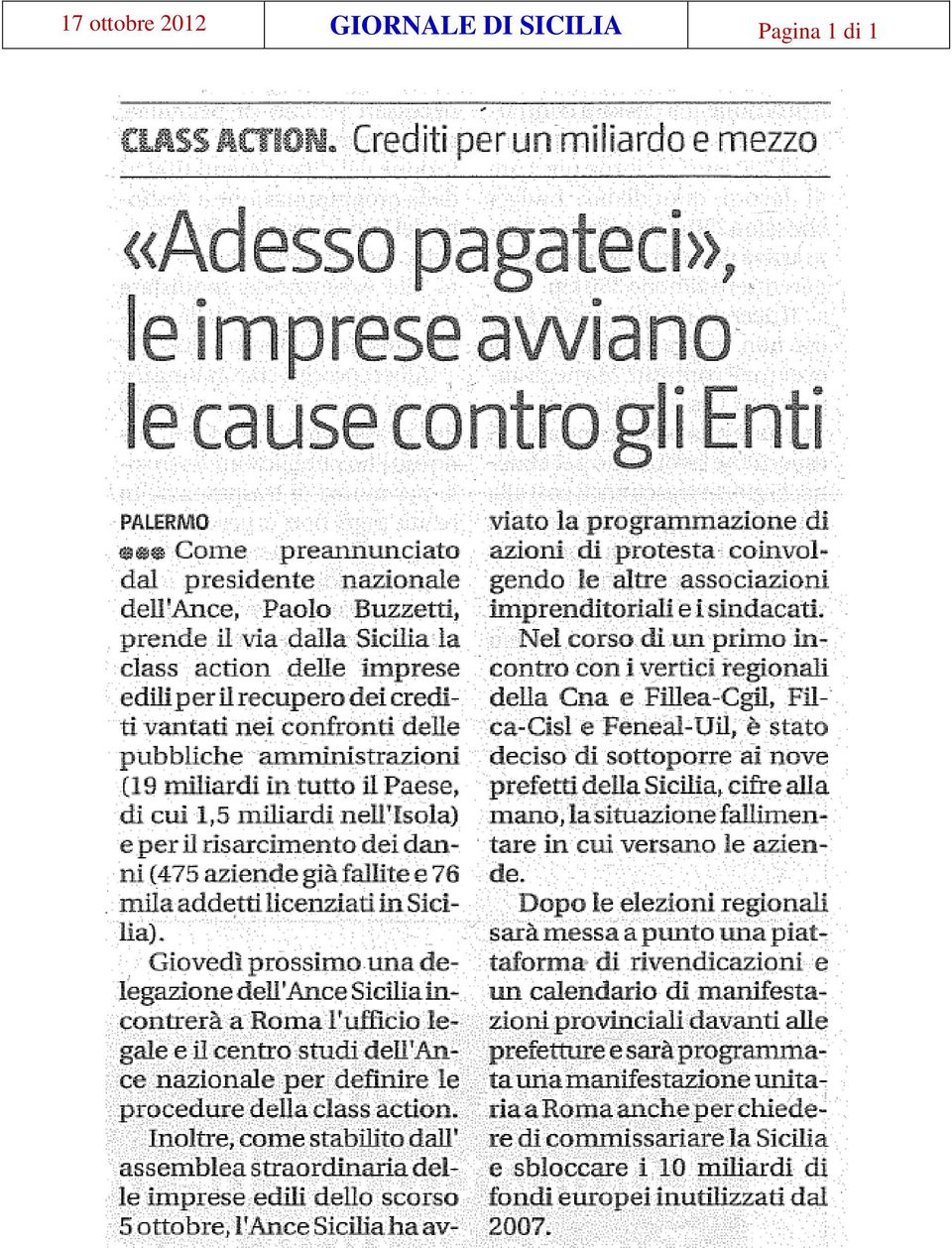 GIORNALE DI