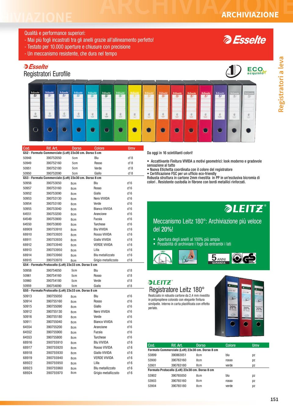 Dorso Colore Umv G52 - Formato Commerciale (LxH) 23x30 cm.