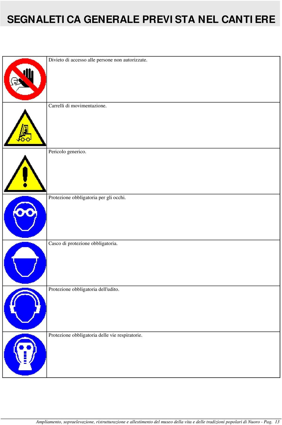 Casco di protezione obbligatoria. Protezione obbligatoria dell'udito.