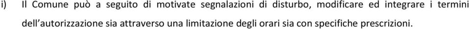 integrare i termini dell autorizzazione sia