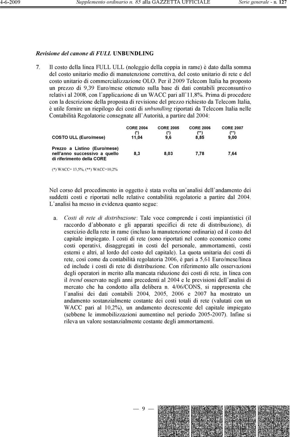 commercializzazione OLO.