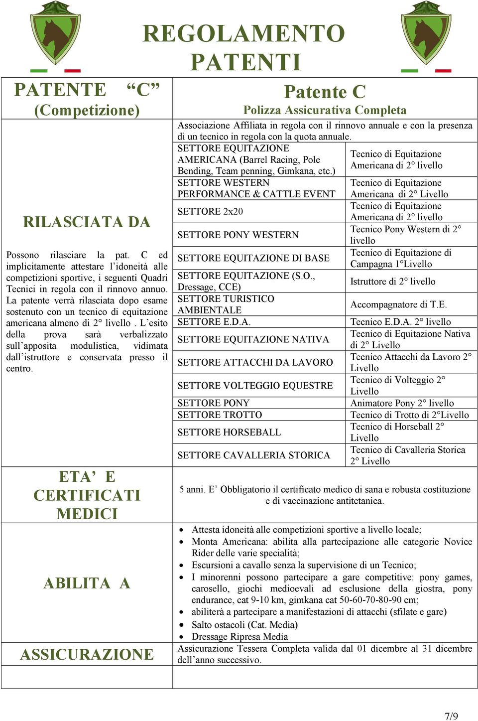 L esito della prova sarà verbalizzato sull apposita modulistica, vidimata dall istruttore e conservata presso il centro.