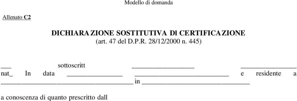 che né sottoscritt, né gli altri componenti il suo nucleo familiare hanno ottenuto l assegnazione in proprietà, o con patto di futura vendita, di un alloggio costruito a totale carico, o con