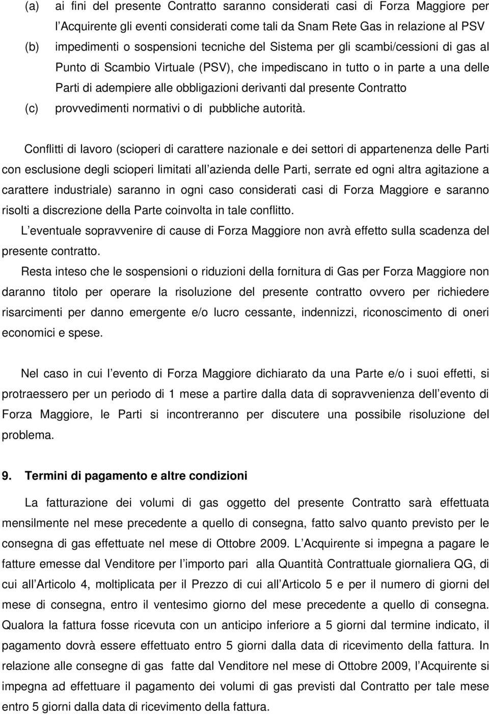 Contratto provvedimenti normativi o di pubbliche autorità.