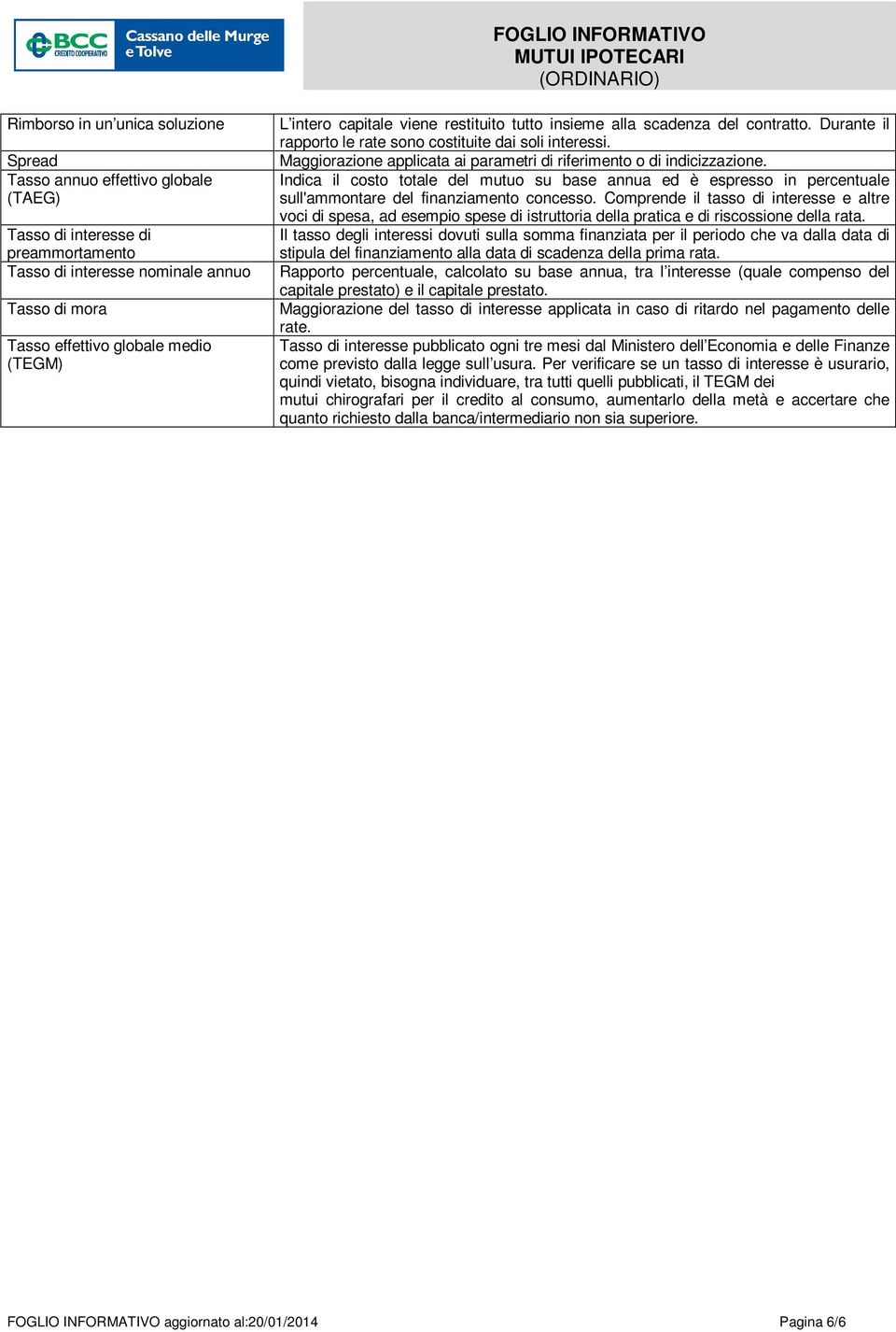 Maggiorazione applicata ai parametri di riferimento o di indicizzazione. Indica il costo totale del mutuo su base annua ed è espresso in percentuale sull'ammontare del finanziamento concesso.