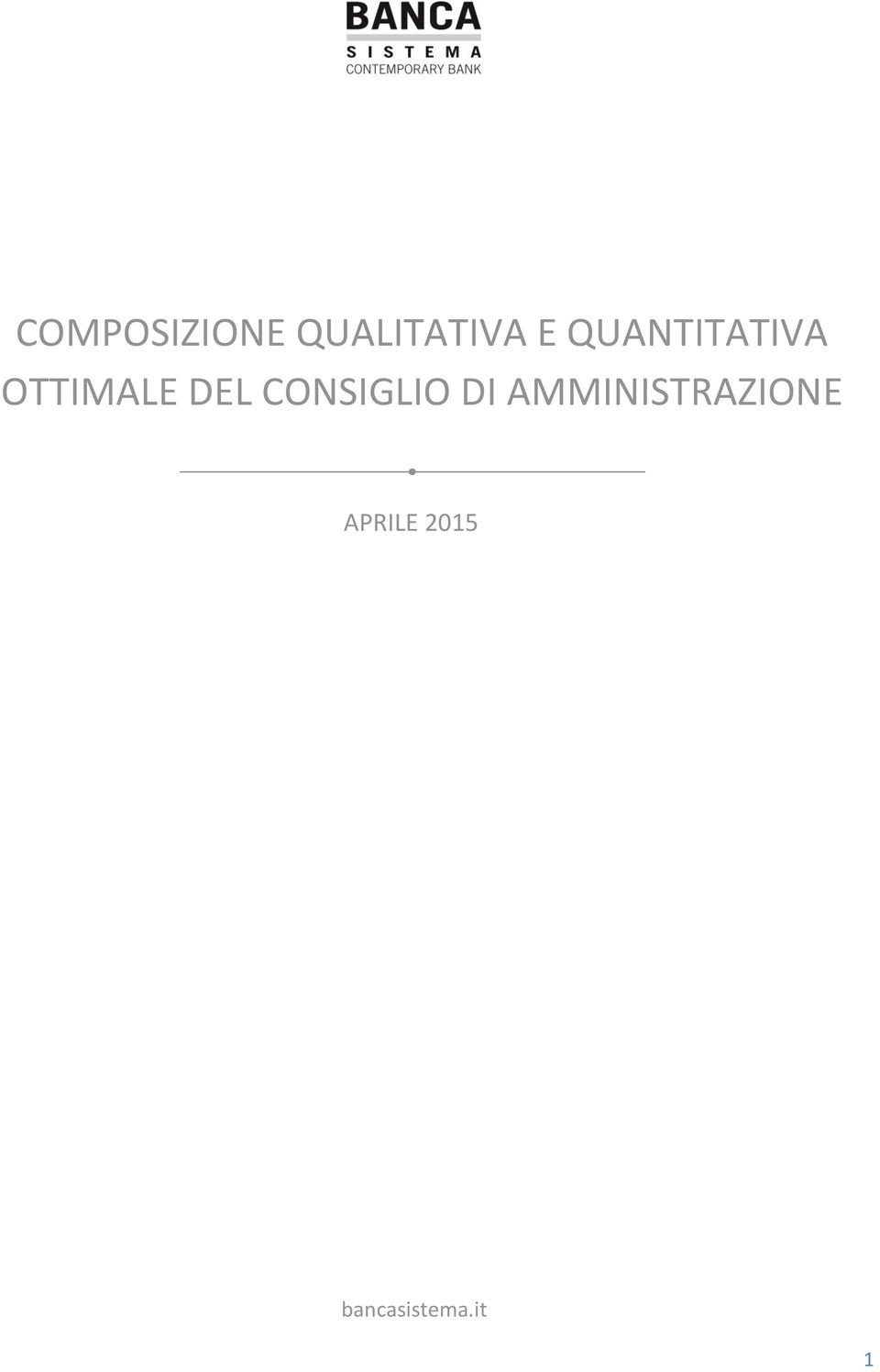 QUANTITATIVA OTTIMALE