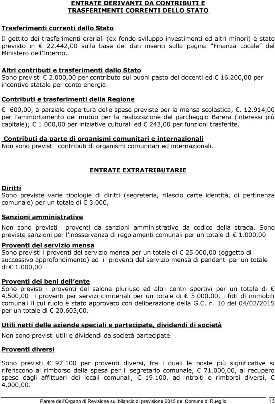 000,00 per contributo sui buoni pasto dei docenti ed 16.200,00 per incentivo statale per conto energia.