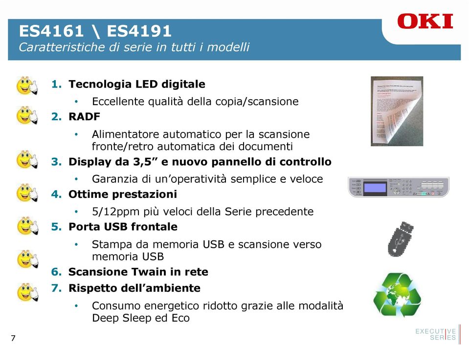 Display da 3,5 e nuovo pannello di controllo Garanzia di un operatività semplice e veloce 4.