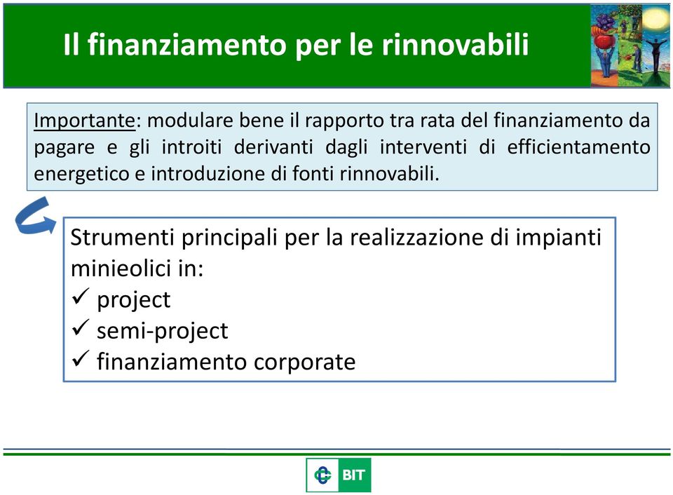 e introduzione di fonti rinnovabili.