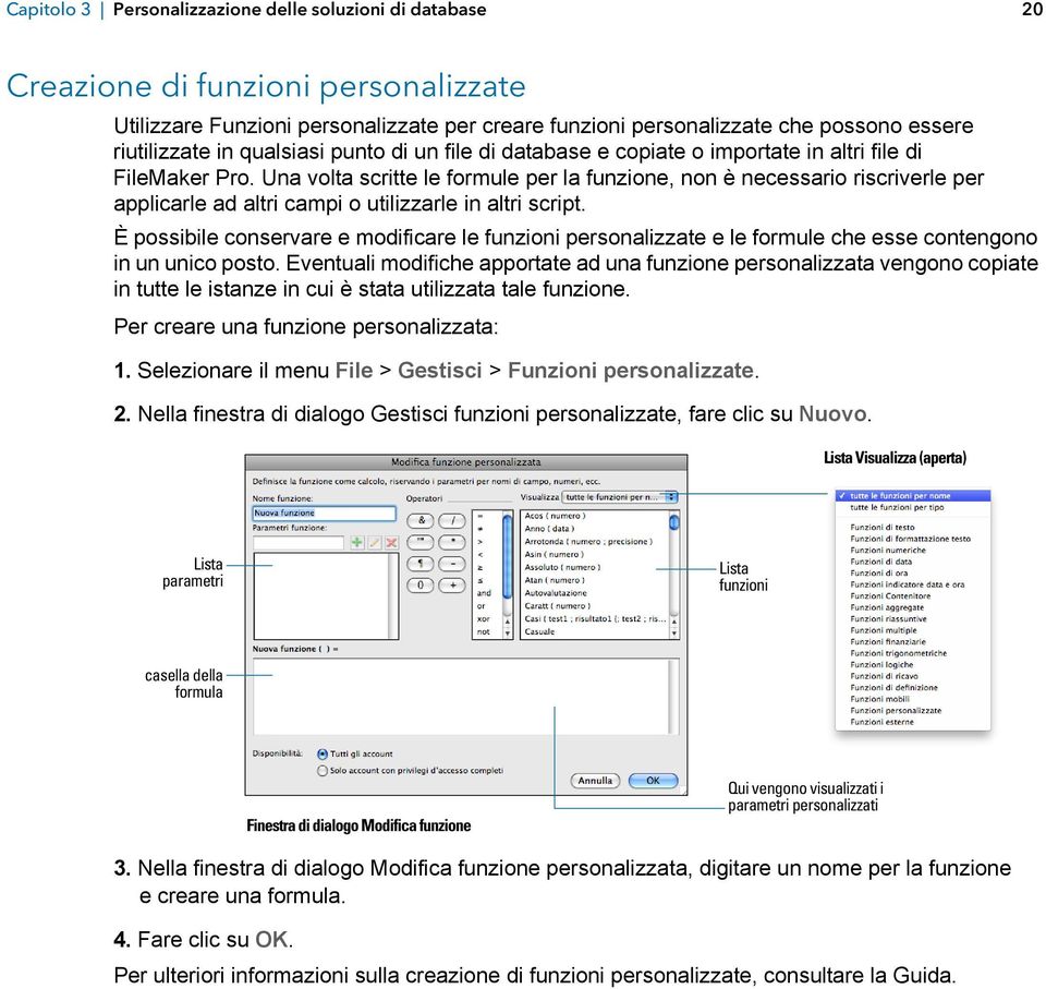 Una volta scritte le formule per la funzione, non è necessario riscriverle per applicarle ad altri campi o utilizzarle in altri script.