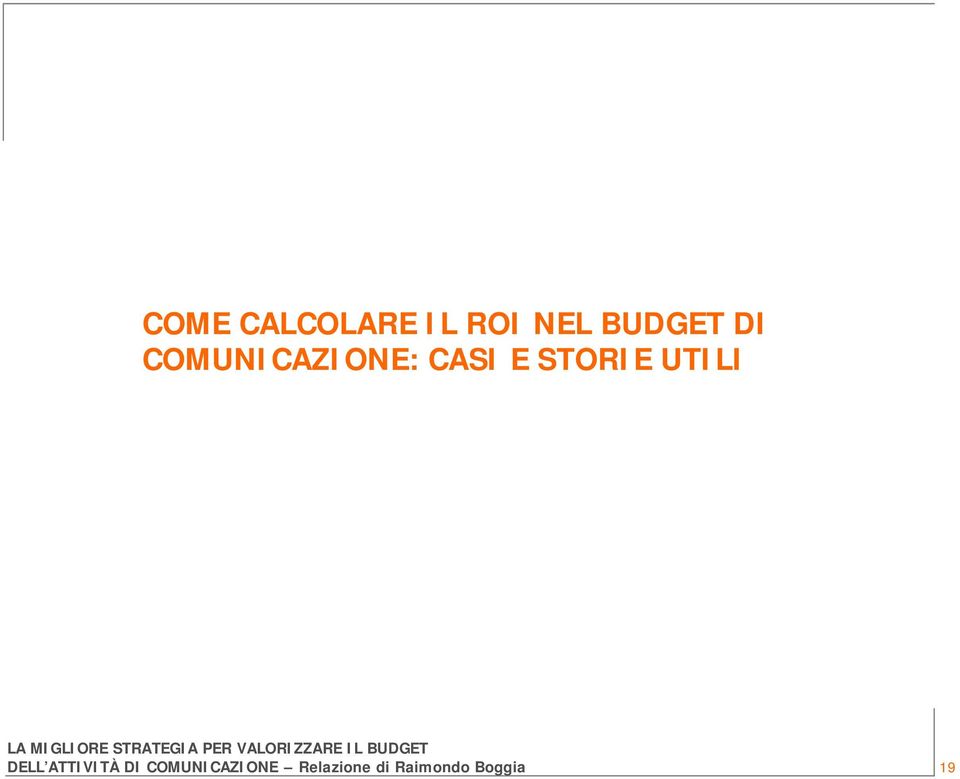 COMUNICAZIONE: