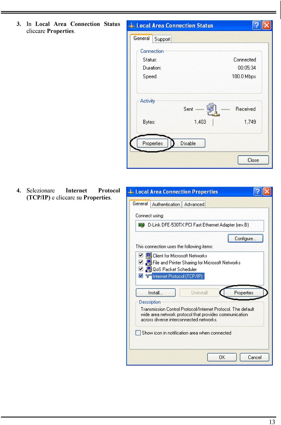 Selezionare Internet Protocol