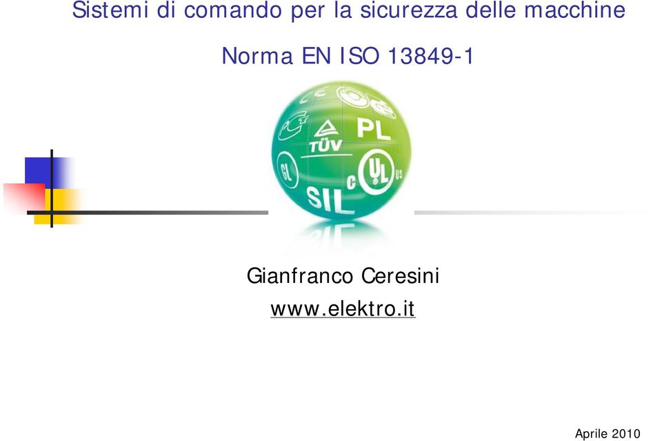 EN ISO 13849-1 Gianfrano
