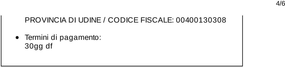 FISCALE: 00400130308