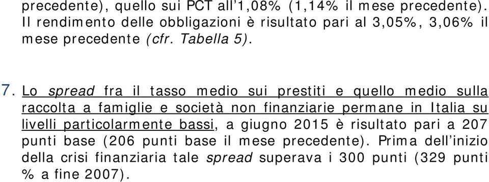 Lo spread fra il tasso medio sui prestiti e quello medio sulla raccolta a famiglie e società non finanziarie permane in Italia su