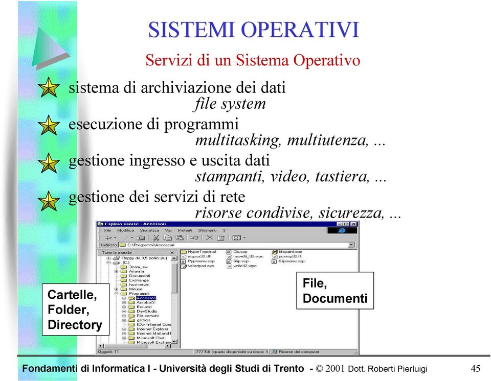 .. gestione ingresso e uscita dati stampanti, video, tastiera,.