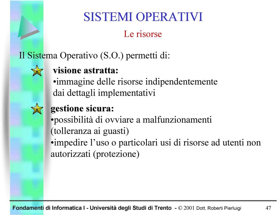 ) permetti di: visione astratta: immagine delle risorse indipendentemente