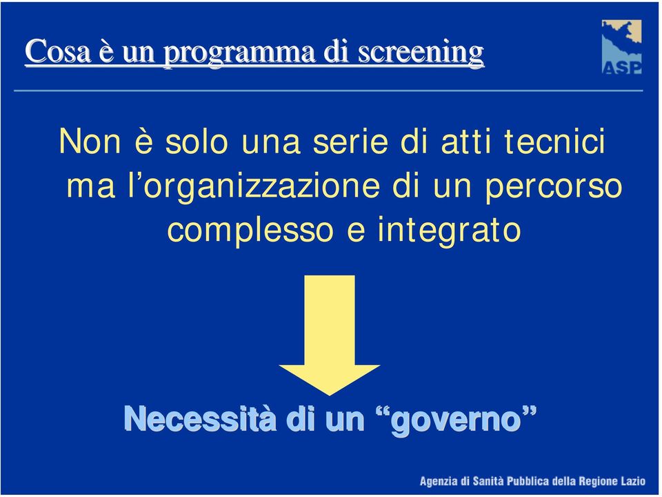 organizzazione di un percorso