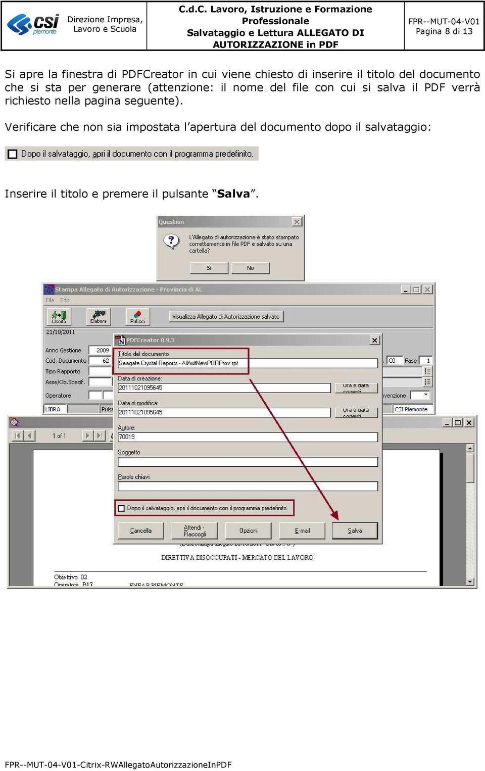 salva il PDF verrà richiesto nella pagina seguente).