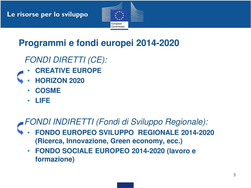 Sviluppo Regionale): FONDO EUROPEO SVILUPPO REGIONALE 2014-2020 (Ricerca,