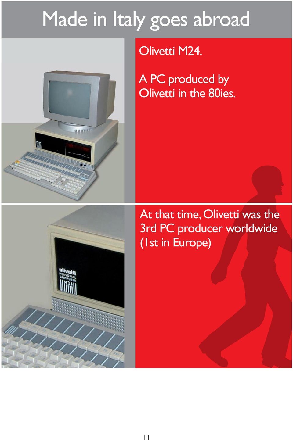 At that time, Olivetti was the 3rd PC