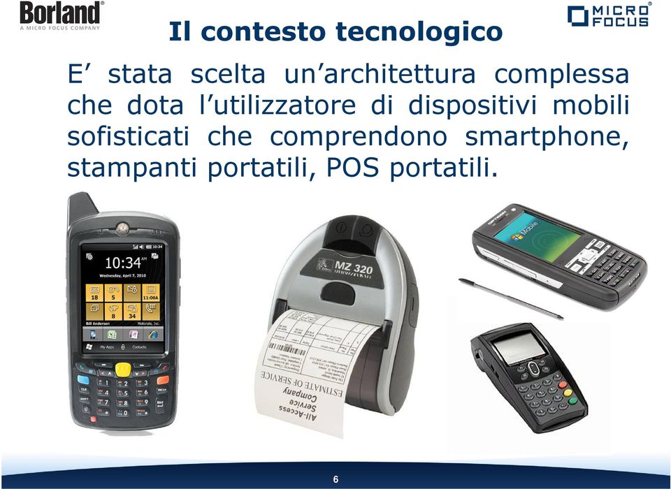 di dispositivi mobili sofisticati che