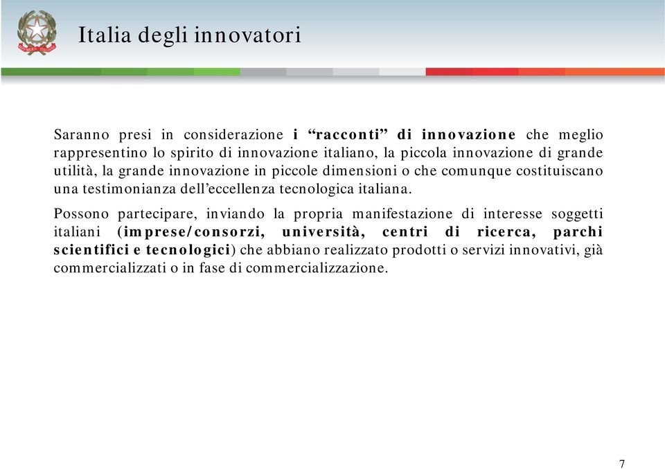 tecnologica italiana.