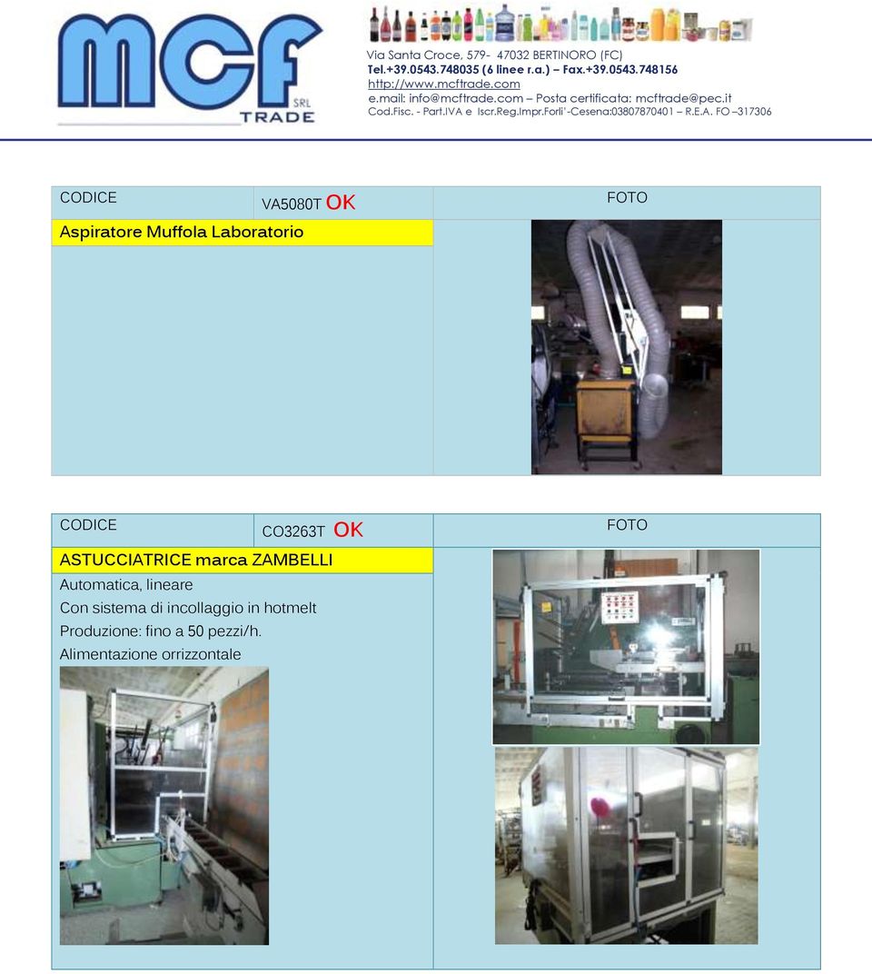 Automatica, lineare Con sistema di incollaggio in