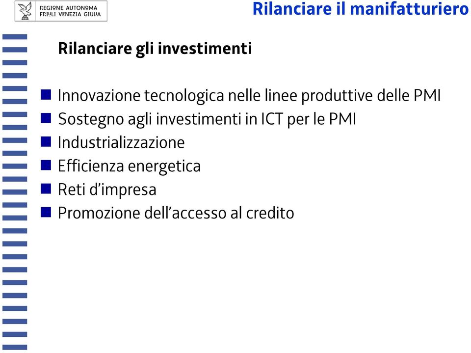 Sostegno agli investimenti in ICT per le PMI