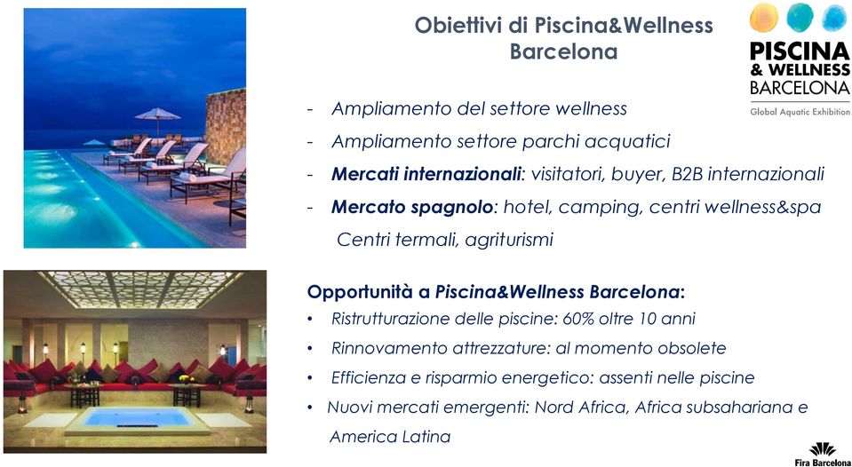 agriturismi Opportunità a Piscina&Wellness Barcelona: Ristrutturazione delle piscine: 60% oltre 10 anni Rinnovamento attrezzature: