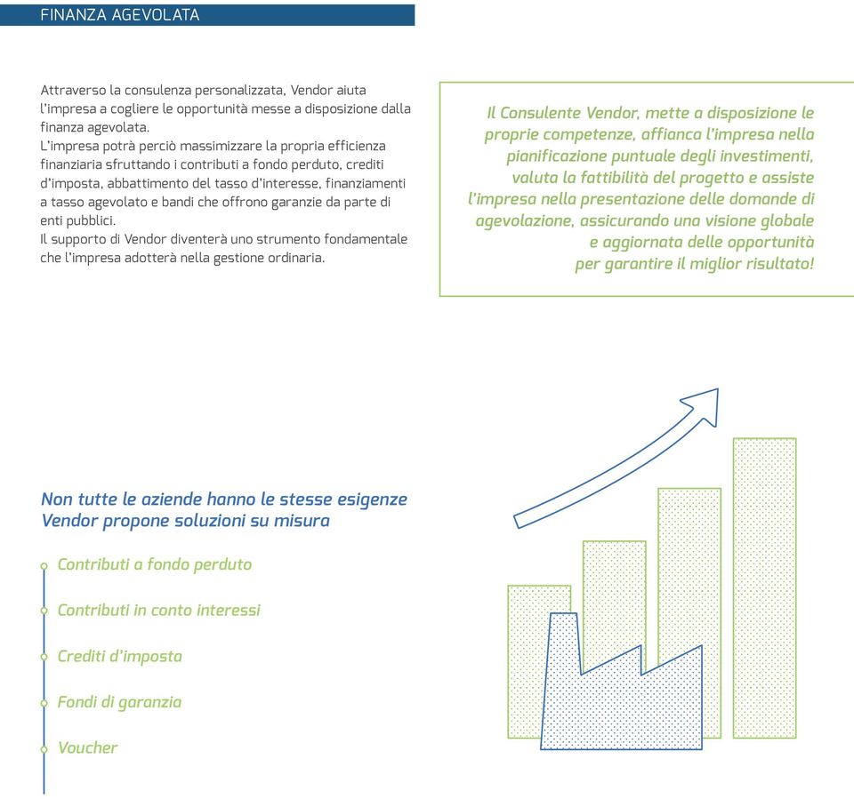 bandi che offrono garanzie da parte di enti pubblici. Il supporto di Vendor diventerà uno strumento fondamentale che l impresa adotterà nella gestione ordinaria.