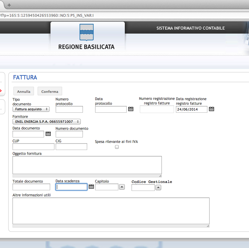 13. qualsiasi altra informazione che si ritiene necessaria.