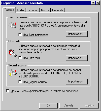 Il Pannello di controllo Terminata l installazione di Windows 98 e presa confidenza con le operazioni fondamentali è giunto il momento di personalizzare l ambiente di lavoro.