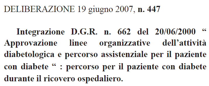 Le analisi dei costi del diabete hanno rilevato. Nella popolazione ospedalizzata vi è una forte presenza di soggetti con diabete.