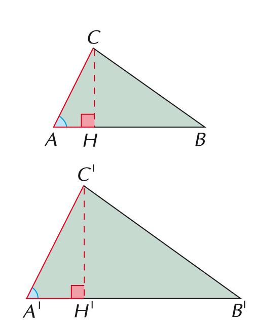 In due triangoli simili le altezze sono proporzionali alle