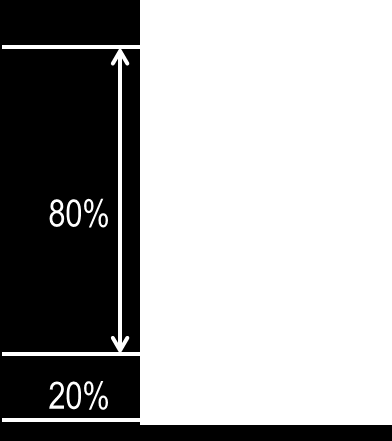 CAPACITÀ UTILIZZABILE Una batteria non deve essere scaricata del tutto le batterie solari richiedono un min. di 10-20% stato di carica (SOC) Es.