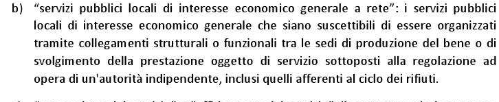 L affidamento dei servizi pubblici locali di