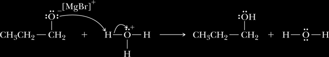 Addizione di reattivi di Grignard Stadio 1: Formazione di un nuovo legame tra un nucleofilo e un