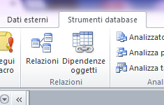 DISPENSA ACCESS (OFFICE 2010 BETA) 2. LE RELAZIONI. Una relazione può essere definita come un legame tra due tabelle basato sul valore di uno o più campi di ciascuna delle due tabelle.