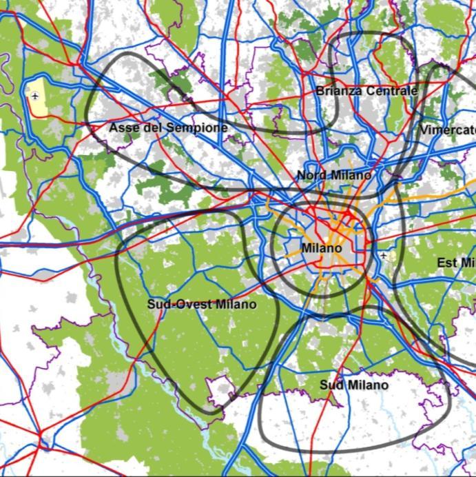 Assetto territoriale L ovest-milanese è contraddistinto: nella parte a nord della A4, da una densa agglomerazione