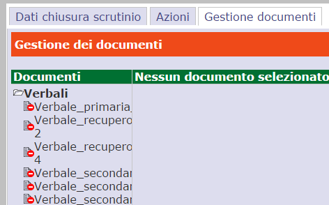 12 Possiamo ora selezionare un verbale tra quelli proposti da Axios