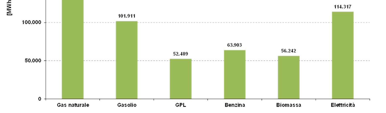 Il bilancio energetico - 2010 Nel 2010 i consumi energetici finali