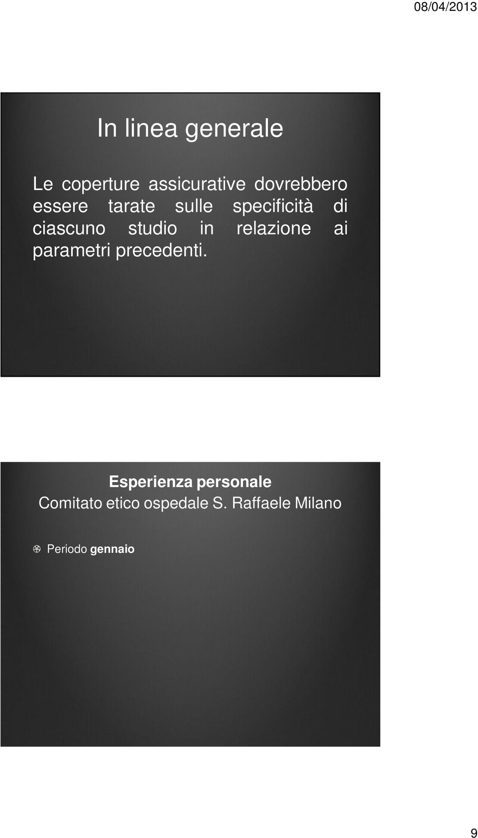 Raffaele Milano Periodo gennaio novembre 2012 Esaminati: 223 protocolli (82 interni) 18 riguardanti device di